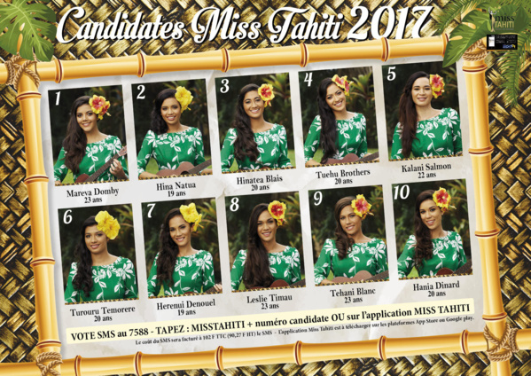 Cérémonie: Élection de Miss Tahiti en direct sur Polynésie 1ère et France Ô