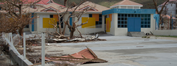 École sinistrée de Saint-Martin