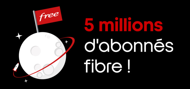 Free a franchi le cap des 5 millions d’abonnés fibre