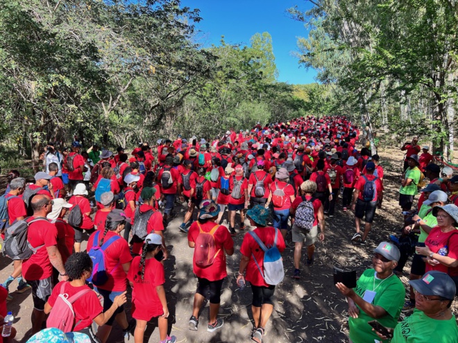 Marche de la Mutualité : La vague rouge a déferlé sur la forêt de l’Etang-salé