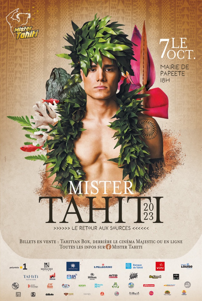 Soirée d'élection Mister Tahiti 2023, le 7 octobre, en direct sur Polynésie La 1ère