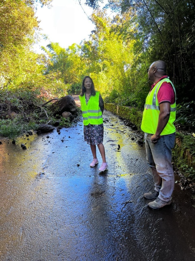 La Réunion : Brigitte Adame et David Belda appellent à l'action face aux éboulements dans les hauts de Saint-Denis