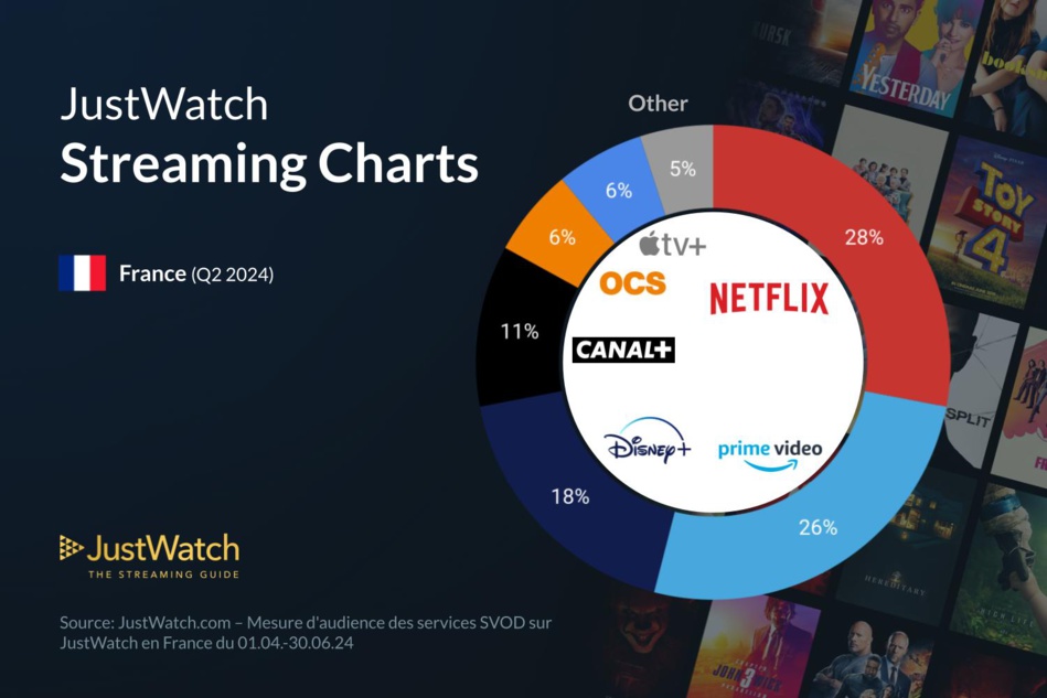 SVOD: Rapport sur les parts de marché au 2e trimestre en France. Netflix leader incontestable !