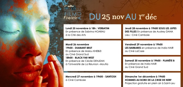 Festival du Film au Féminin s'installe à La Réunion du 25 novembre au 1er décembre. La Réalisatrice Audrey Dana marraine de l'évènement