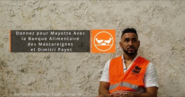 Dimitri Payet s'engage avec la Banque Alimentaire des Mascareignes pour venir en aide à Mayotte