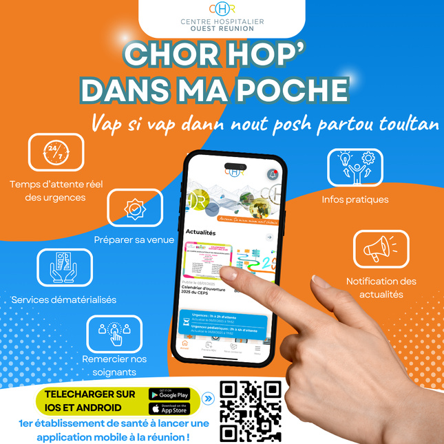 Le CHOR lance son application mobile : Une révolution pour les services hospitaliers à La Réunion