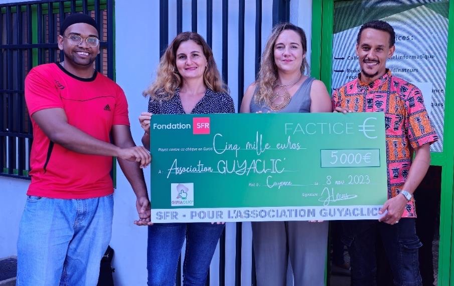 L’association GuyaClic’, lauréate de la Fondation SFR pour son projet « Avenir numérique »