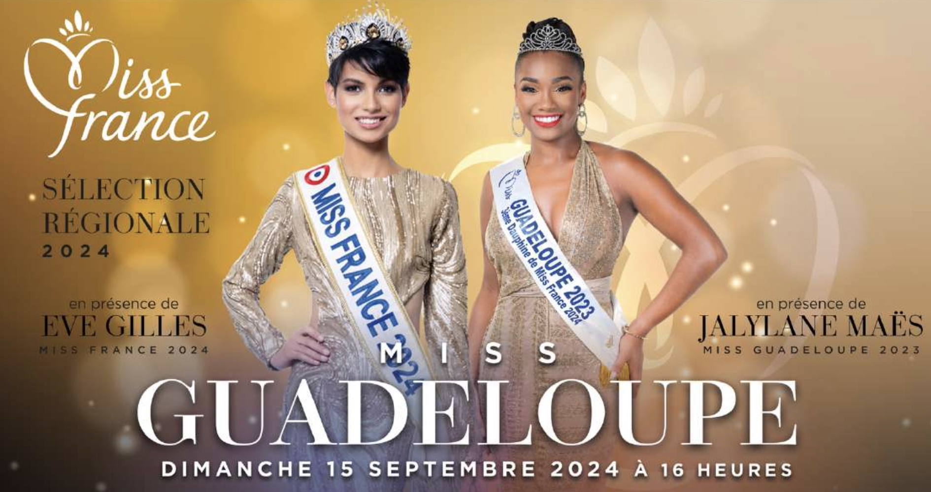 Évènement : la Cérémonie Miss Guadeloupe 2024 en direct ce dimanche sur Guadeloupe La 1ère