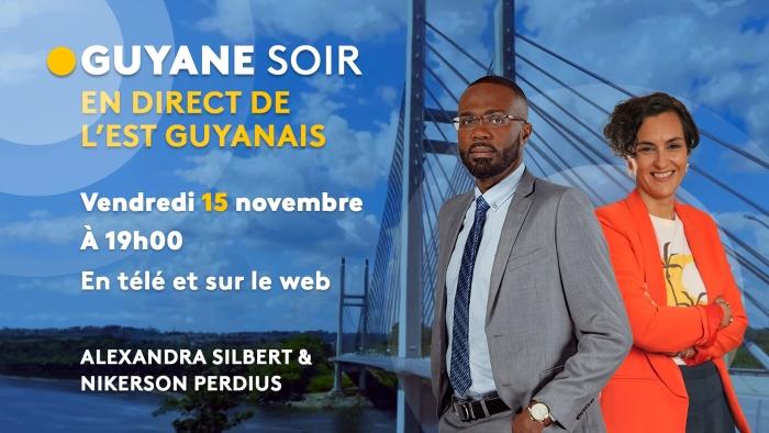 Le "Guyane Soir" en direct de l'est guyanais, ce vendredi sur les antennes de Guyane La 1ère