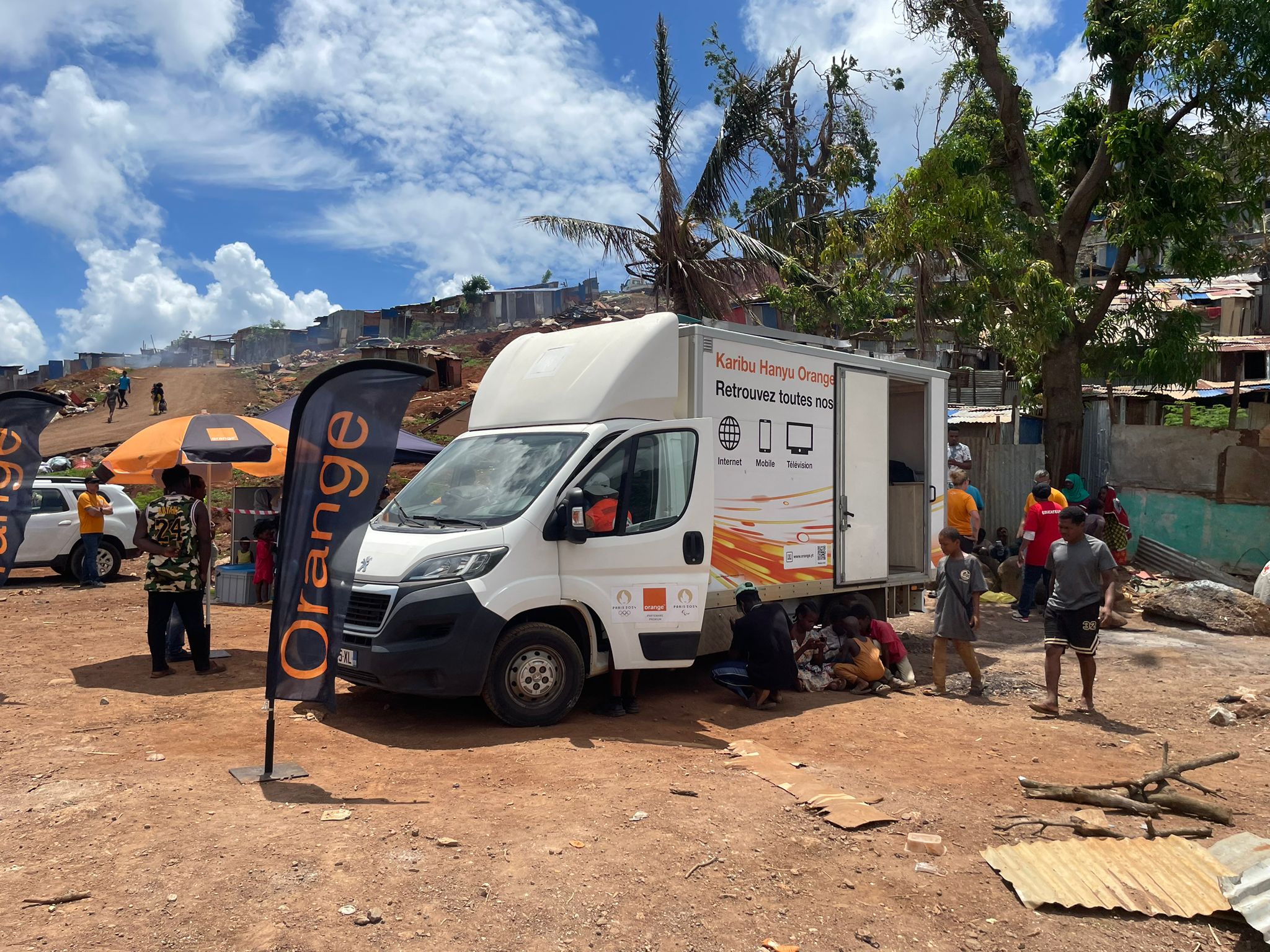 Le SafetyTruck est équipé d’un système Internet par satellite