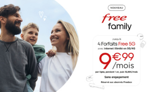 Free lance Free Family : la solution box + mobile avec internet illimité la moins chère et la plus généreuse du marché 