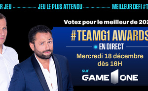 La cérémonie des #TEAMG1 Awards, diffusée le 18 décembre sur Game One