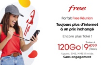 Forfait Mobile Free Réunion : L'internet Mobile désormais à 120Go sans supplément de prix !