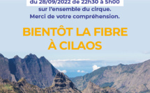 La fibre déployée à Cilaos : coupure d'électricité à prévoir !